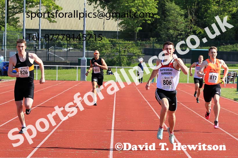 Senior Mens 400 metres, 2023 North Eastern Track and Field Champs., Middlesbrough Sports Village, Middlesbrough. Photo: David T. Hewitson/Sports for All Pics
